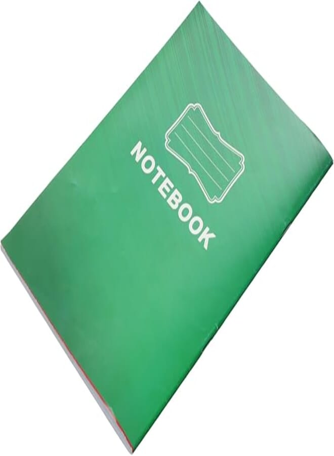 University Notebook 40 Sheets A4 Size Soft Cover versatile notebook for writing and studying Green